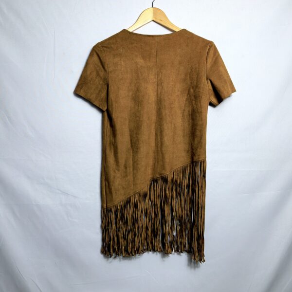 Alternative view of Blusa manga curta, Clock House, Tamanho 38, Comprimento 84 cm, couro, Usado