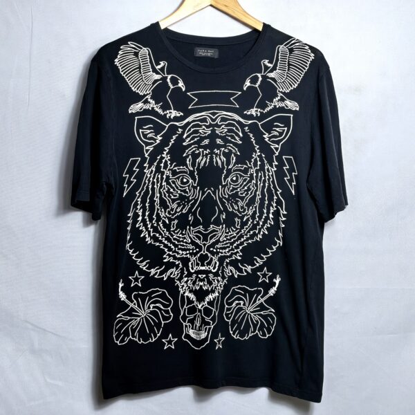 Camiseta, Zara, Tamanho m, Comprimento 70 cm, Usado