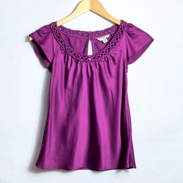 Blusa manga curta, Banana Republic, Tamanho P, Comprimento 56 cm, Usado