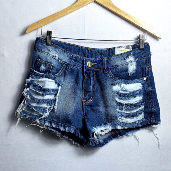 Shorts jeans, Patoge, Tamanho 38, Comprimento 24 cm, Usado